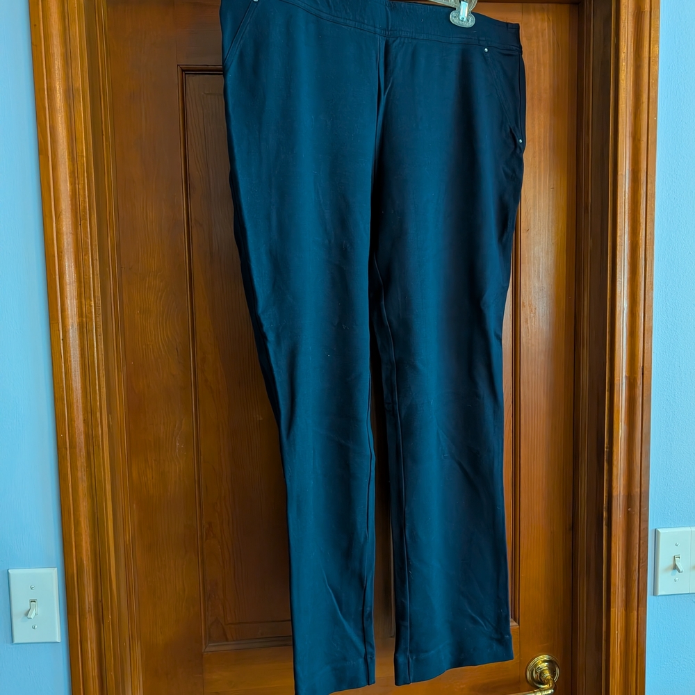 Women's Navy Blue Knit Pants